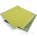 Feuille de verre époxy isolant noir/jaune/vert FR4 Grade